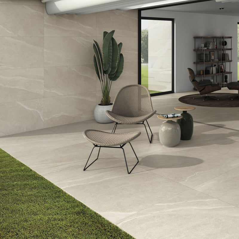 Austral Ivory 60 x 120cm Stone Effect Porcelain Tiles