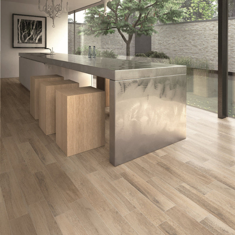 Oak Wood Effect Porcelain Tiles