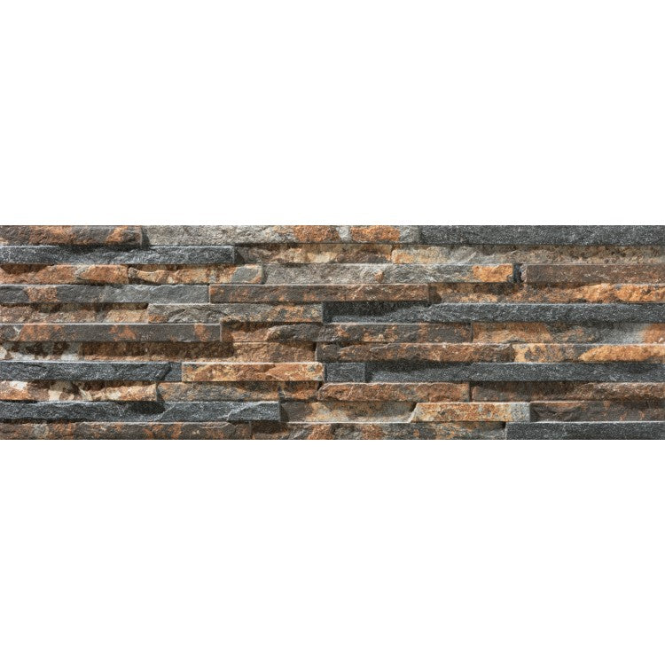 Behobia Magma 17 x 52cm Porcelain Split face Tiles