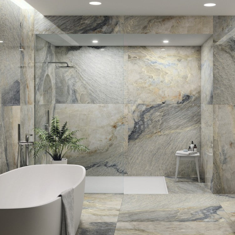 Aniksa 60 x 120cm Marble Polished Porcelain Tiles