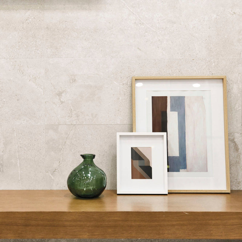 Stone Age White 60 x 60cm Stone Effect Porcelain Tiles