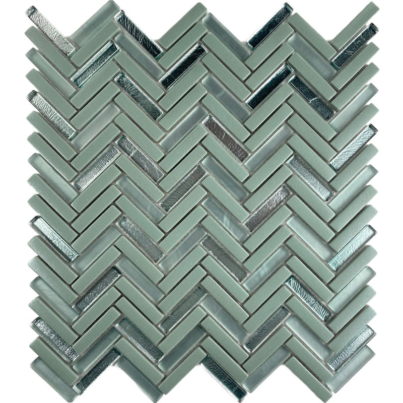 Wentworth Green Glass Mosaic Tiles