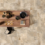 Travertine Beige Modular Porcelain Tiles
