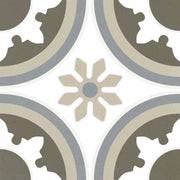 Basil Heritage Floral Pattern 20 x 20cm Porcelain Tiles