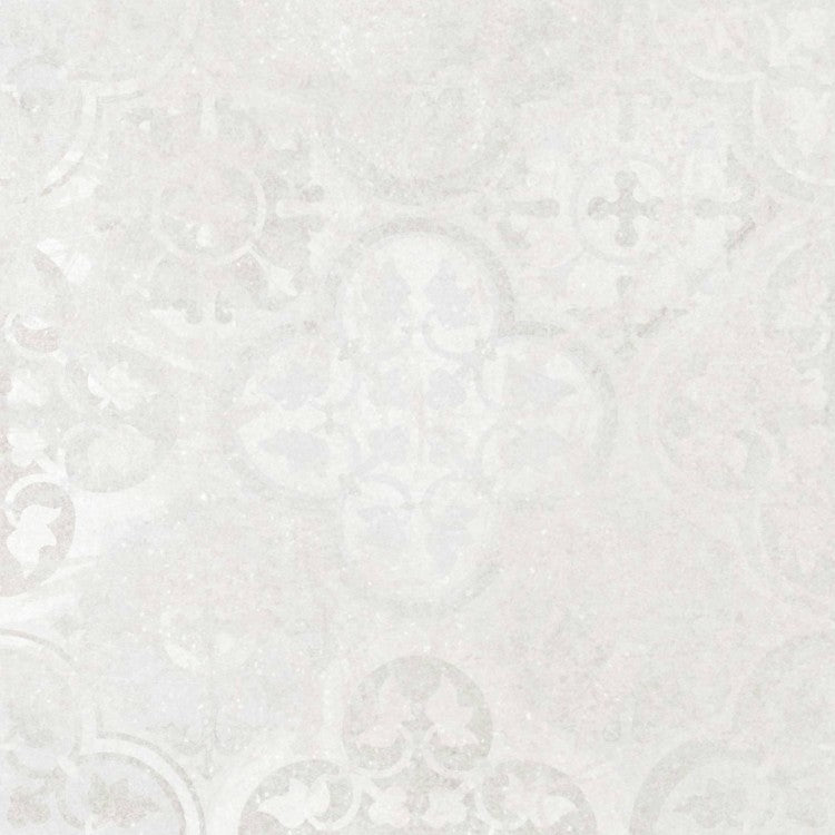 Fuji Perla 20 x 20cm Light Grey Porcelain Pattern Tiles