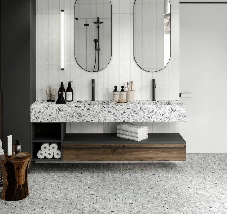 Emotion White 7.5 x 30cm Matt Ceramic Wall Tiles