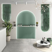 Raku Green 6 x 27cm Wall Tiles