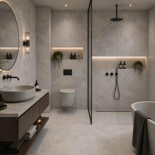 Grey Stone Ceramic Wall Tile