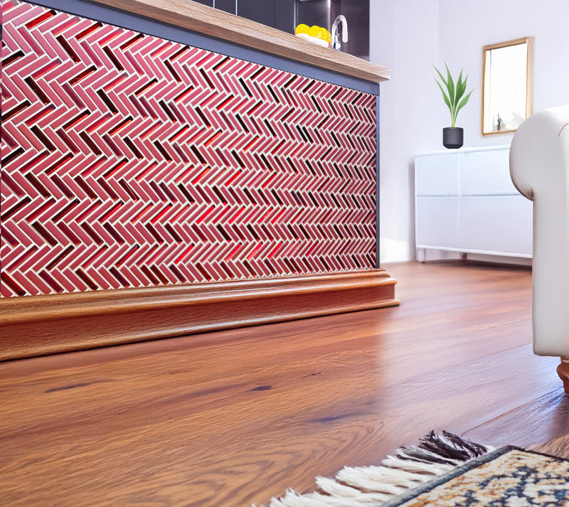 Wentworth Red Glass Mosaic Tiles