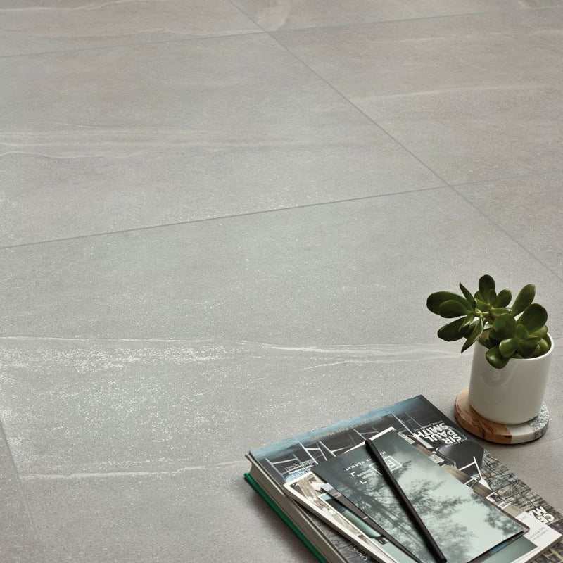 Austral Grey 30 x 60cm Porcelain Tiles Stone Effect