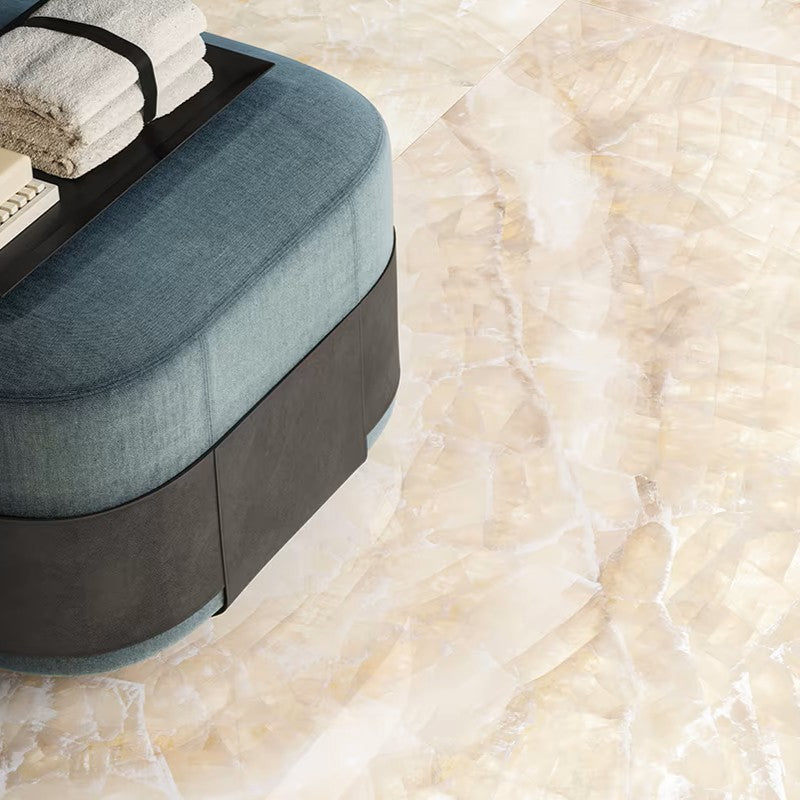 Tele di Marmo Lumia Ivory Gioiello 60 x 120cm Marble Polished Porcelain Tiles