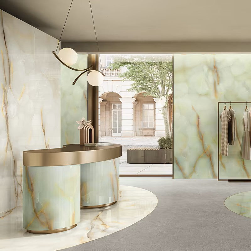 Tele di Marmo Pure Onyx Perla 60 x 120cm Marble Matt Porcelain Tiles