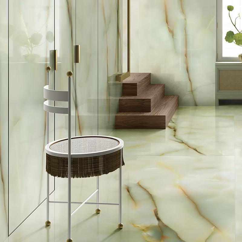 Tele di Marmo Pure Onyx Giada 60 x 120cm Marble Polished Porcelain Tiles