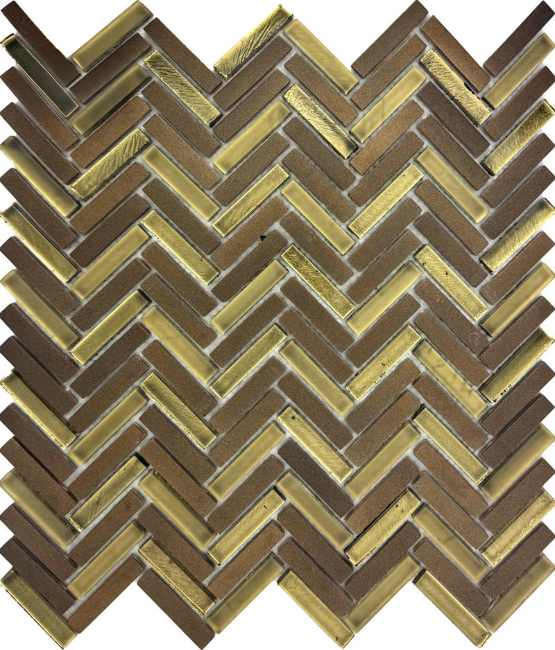 Wentworth Gold Glass Mosaic Tiles