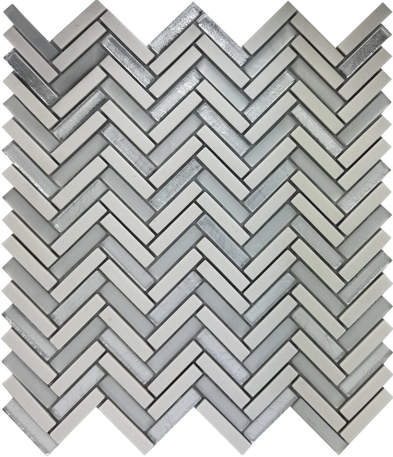 Wentworth White Glass Mosaic Tiles