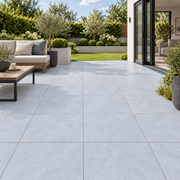 Grey square outdoor patio tiles. Porcelain Paving Slabs 
