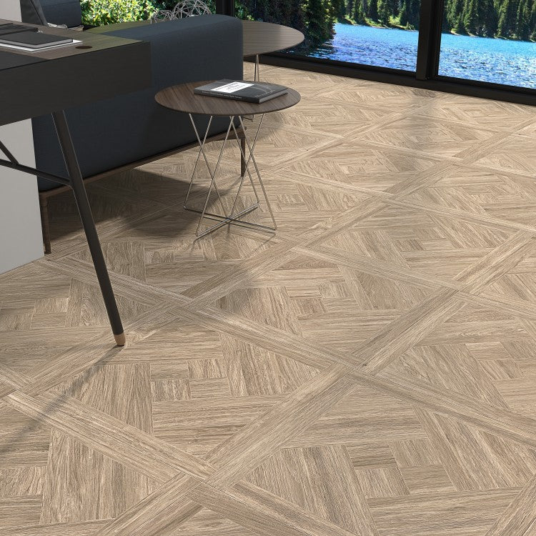 Bois Light Oak Wood Effect Porcelain Tiles 60.8 x 60.8cm