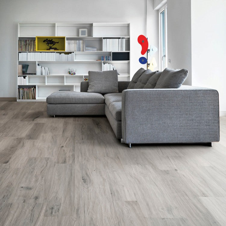Bosco Nebbia Grey Wood Effect Tiles 10 x 60cm