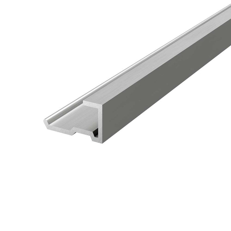 Wall Panel End Trim Chrome Aluminium 2400x17x6mm