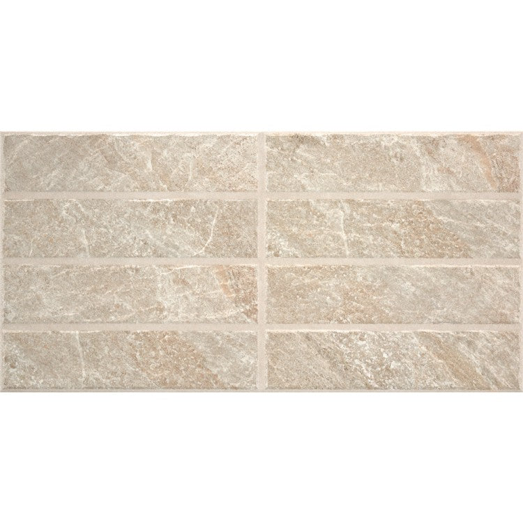 Icaria Beige Porcelain Brick Tile 30 x 60cm