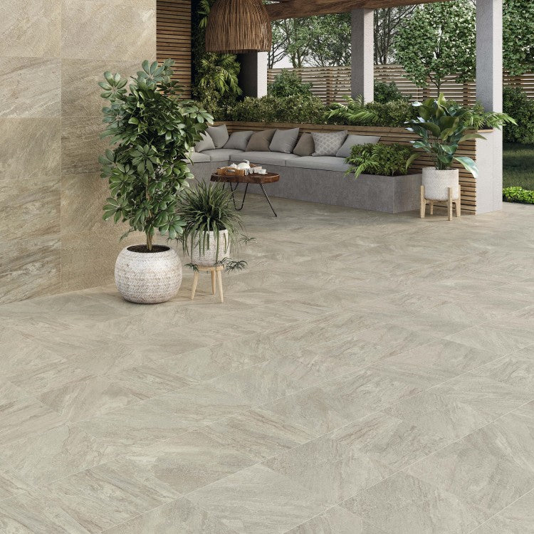 Icaria Beige 30 x 60cm Stone Effect Porcelain Tile