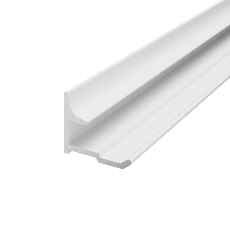 Wall Panel Inner Corner Trim White Aluminium 2400x19x6mm