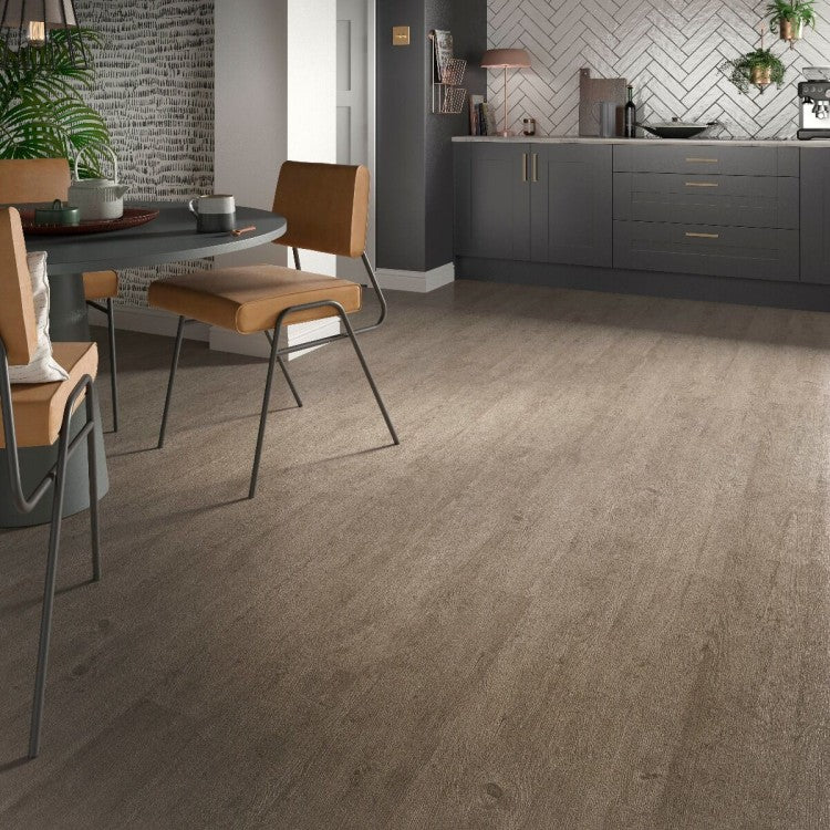 ClickLux Rigid Weathered Ash 177.8 x 1219.2mm - Pk 10 SPC Flooring