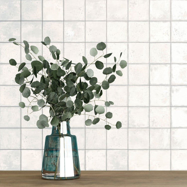 Era White 12 x 12cm Gloss Porcelain Tiles