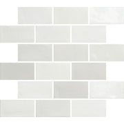 New Zellige Glacier White 6.5 x 13cm Gloss Wall Tiles