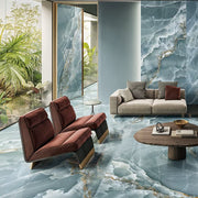 Tele di Marmo Onyx Green 60 x 120cm Marble Matt Porcelain Tiles