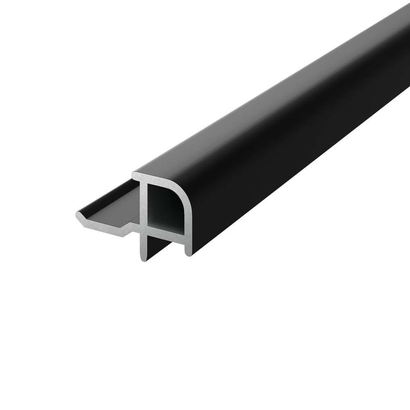 Wall Panel Outer Corner Trim Black Aluminium 2400x20x6mm