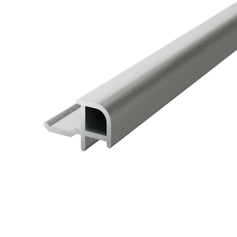 Wall Panel Outer Corner Trim Chrome Aluminium 2400x20x6mm