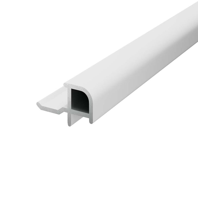 Wall Panel Outer Corner Trim White Aluminium 2400x20x6mm