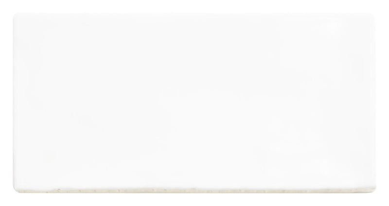 Handmade White Ceramic Wall 75x150mm