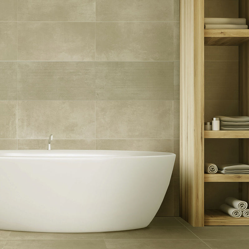 Loft Cream Glazed Porcelain W&F 300x600mm