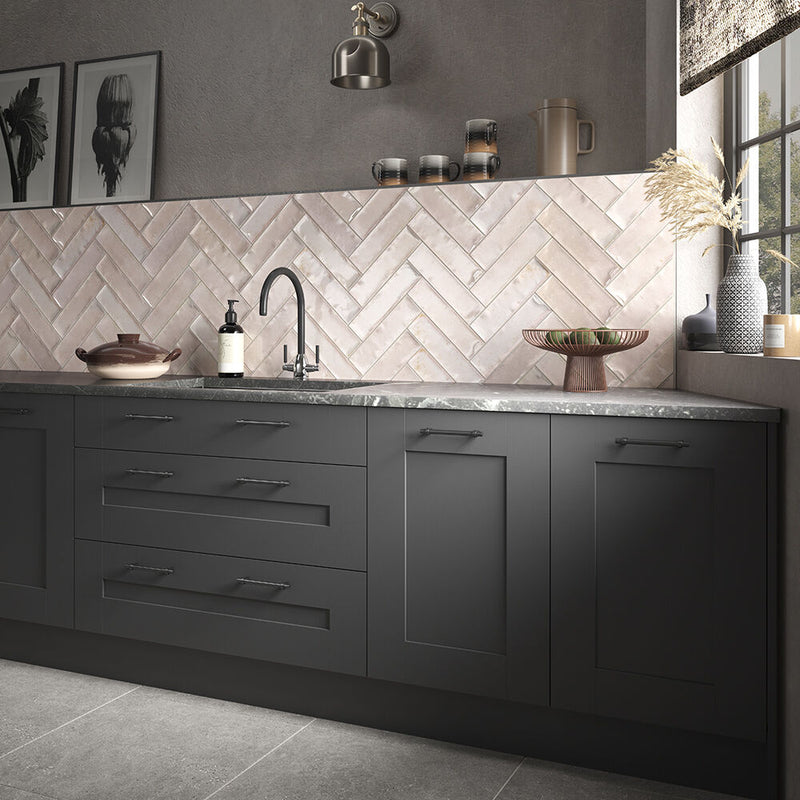 Hope Rose Gloss Ceramic Wall 75x300mm