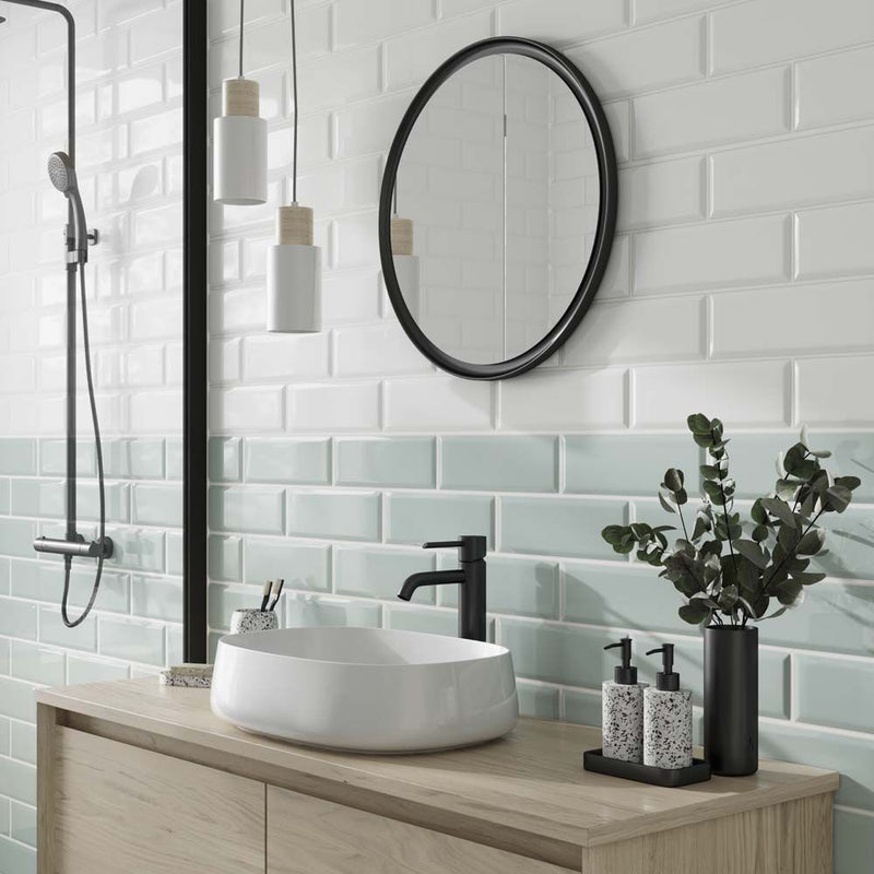 Metro Mint Ceramic Wall Tile 100x300mm