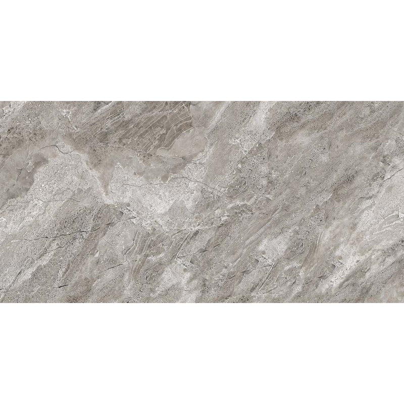 Apollo Grey Polished Glazed Porcelain W&F 600x1200mm