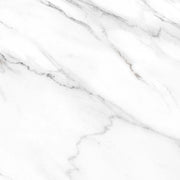 Verona Waldorf 600x600mm white marble effect matt porcelain tile with grey-toned veining.