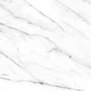 Verona Waldorf 600x600mm white marble effect matt porcelain tile with grey-toned veining.