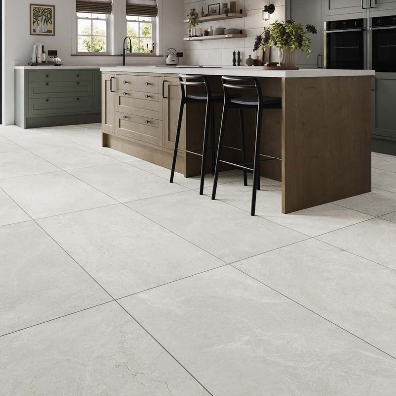 White Slate Porcelain Tiles 300 x 600
