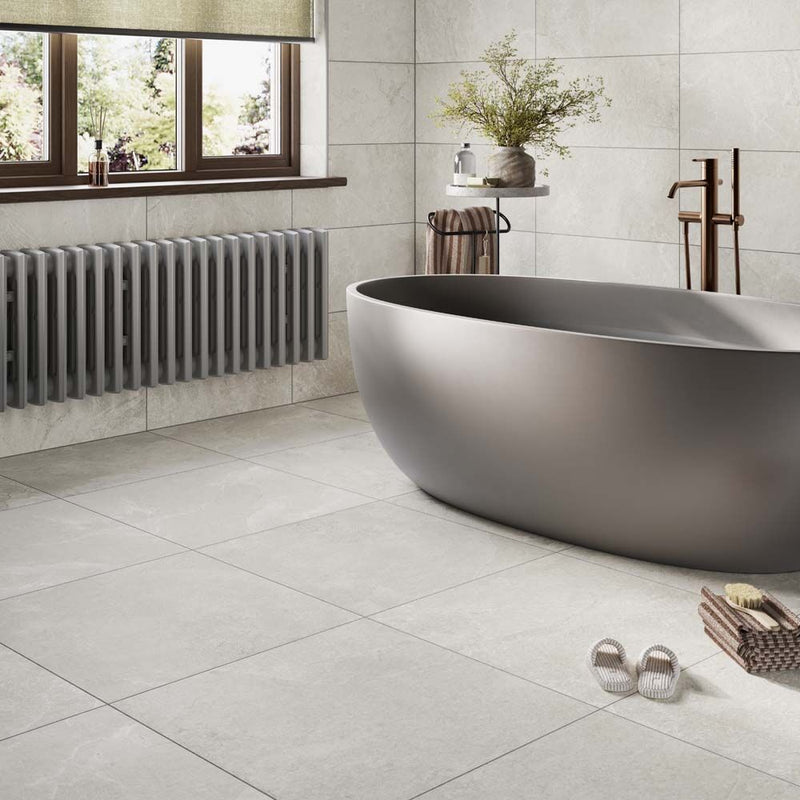 White Slate Porcelain Tiles 300 x 600