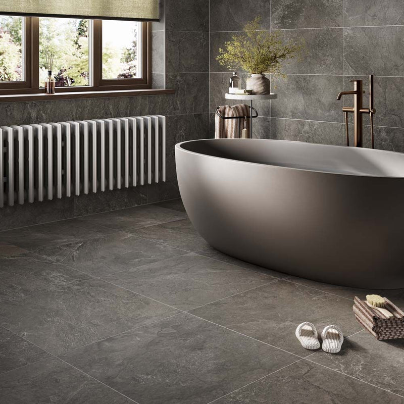 Grey Slate Porcelain Tiles 300 x 600
