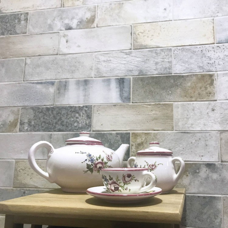 Provenza 7.5 x 22.5cm Mix Pattern Ceramic Wall Tiles