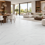 White marble tiles