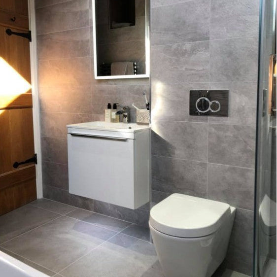 Terranova Grey 24 x 69cm Ceramic Wall Tiles
