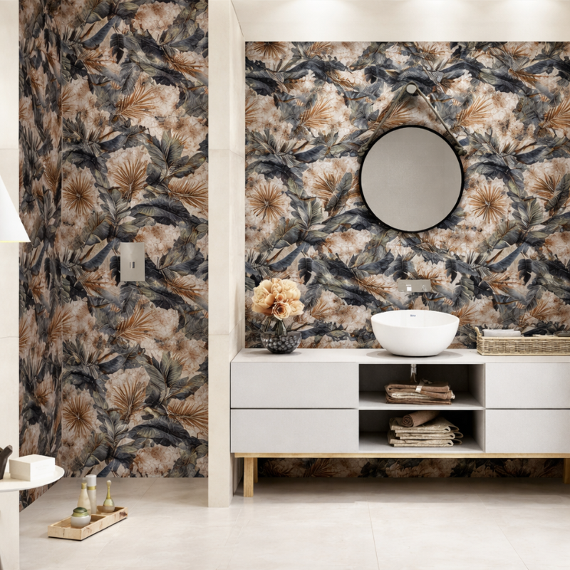 Floral Tex Beige 60 x 120cm Porcelain Tiles