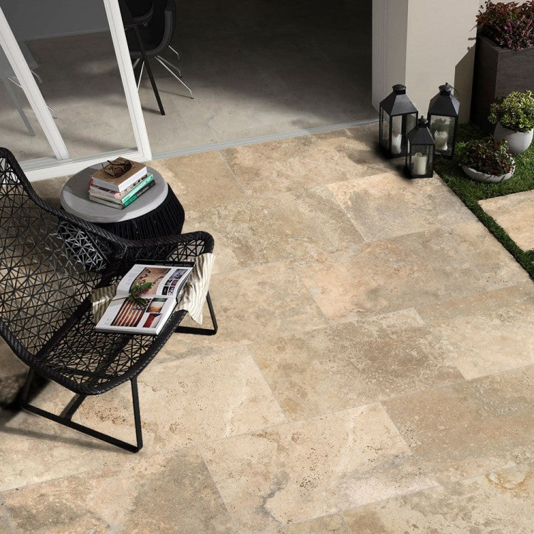Travertine Beige 44 x 66cm Porcelain Tiles
