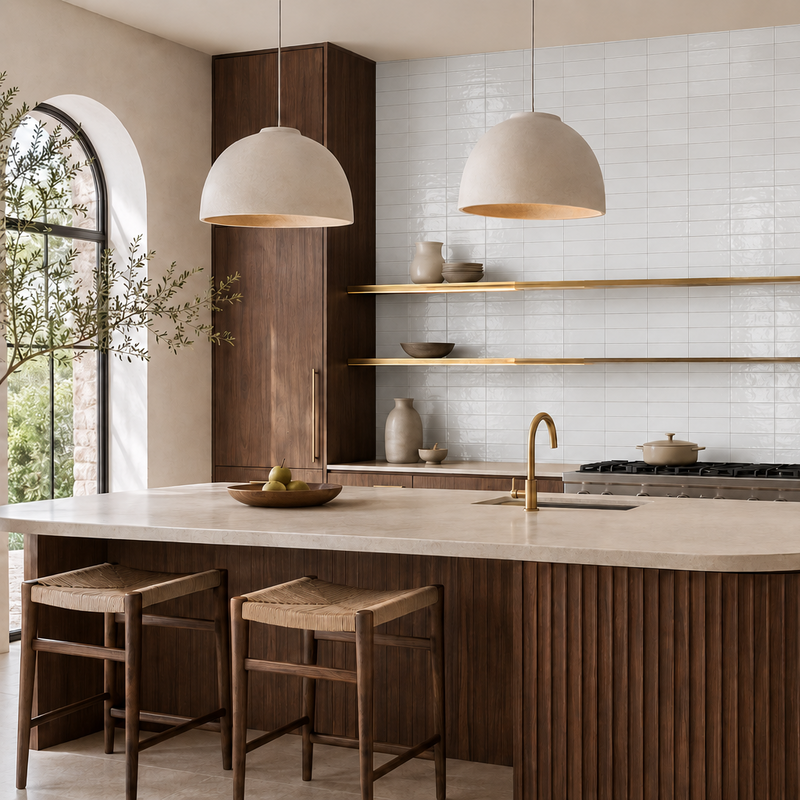 Zelliege White Porcelain Tiles