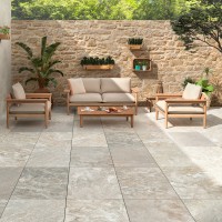 Unaway Light Slate 60 x 90cm Outdoor Porcelain Tile